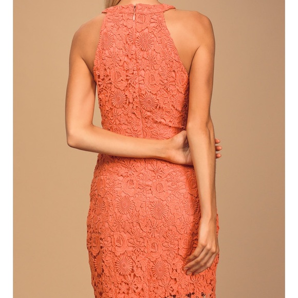 HOST PICK Lulu’s coral lace dress - Picture 8 of 8